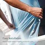 WINSOME Glass Window Protection Film 600mm x 25m Self Adhesive Clear Blue view 6