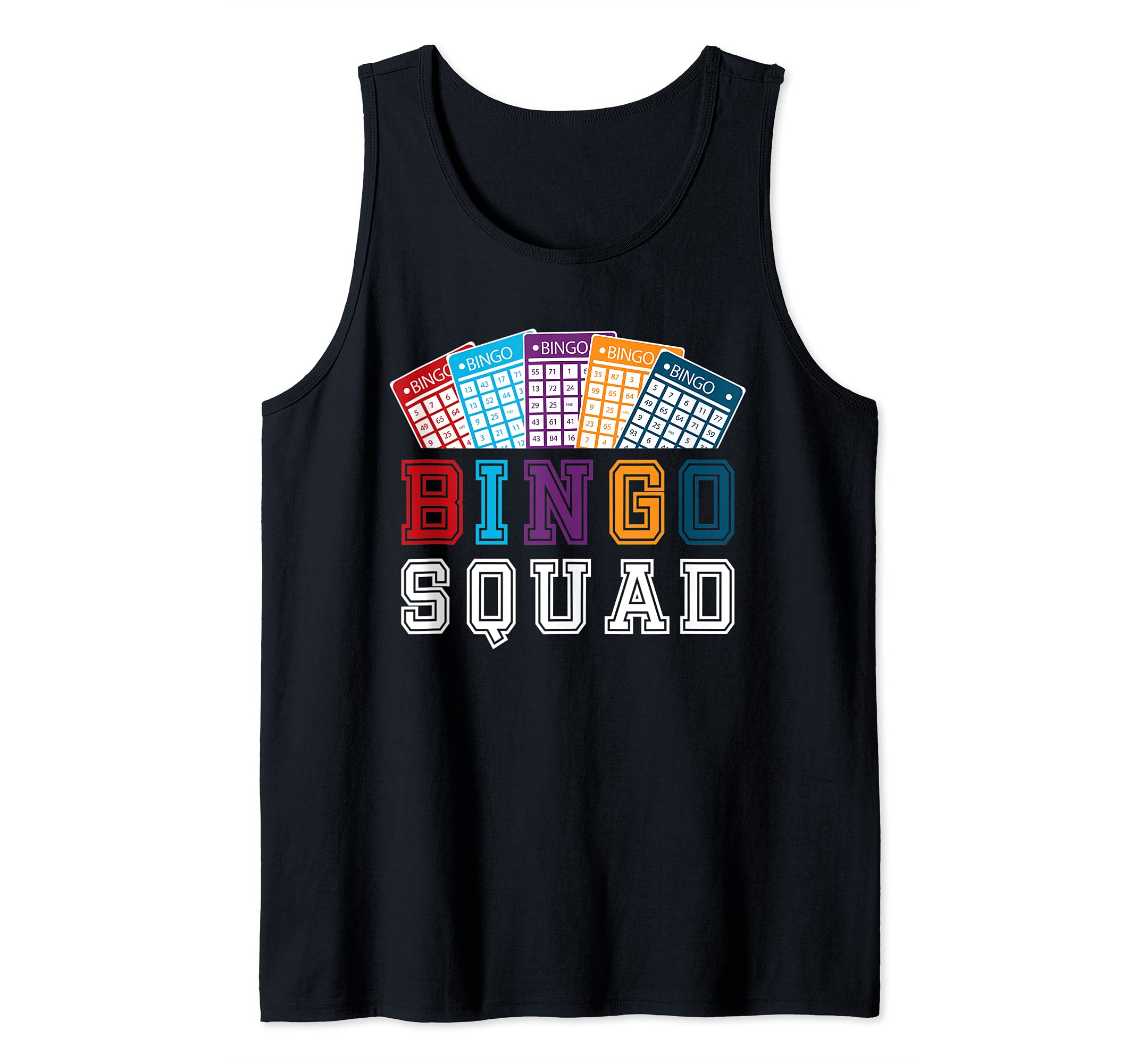 Funny Lottery Gambling Bingo Player Bingo Squad Gift Bingo Tank Top