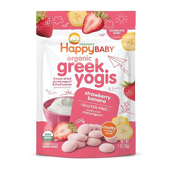 HAPPY BABY ORGANICS BABY SNACKS, GREEK YOGIS, FREEZE...