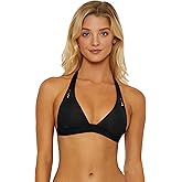 ISABELLA ROSE Women's Belmore Beaded Halter Bikini Top, Adjustable, Tie Back, Swimwear Separates