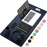 YSAGi Desk Mat, Mouse Pad,Waterproof Desk Pad,Large Mouse pad for Desk, Leather Desk Pad Large for Keyboard and Mouse,Dual-Si