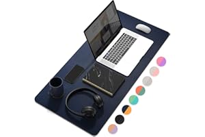 YSAGi Desk Mat, Mouse Pad,Waterproof Desk Pad,Large Mouse pad for Desk, Leather Desk Pad Large for Keyboard and Mouse,Dual-Si