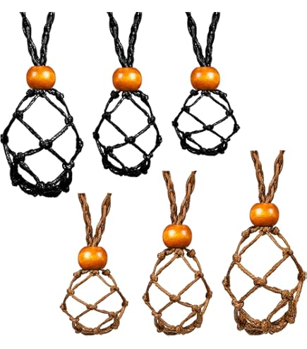 PATIKIL Crystal Cage Bracelet Cords - 4 Pack Adjustable Stone Holders