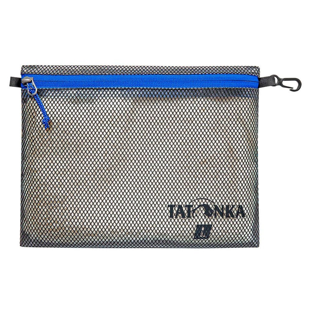 Tatonka Zip Pouch - Flat Storage and Document Bag in Various Sizes and as a Set - Transparent, Waterproof and Robust, Black, L (25 x 20 cm)