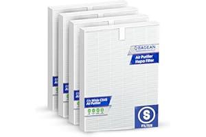 Bagean C545 HEPA Filter S Compatible with Winix Air Purifier Filter Replacement 1712-0096-00 - H13 True HEPA with Activated C