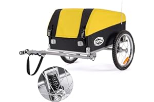 Bike Cargo Trailer, Foldable Frame 88 lbs Max Load, 16'' Quick-Release Wheel, Not for Kids or Animals