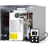 FOGATTI InstaShower 7 RV Tankless Water Heater, 3 Optional Door Sizes 15"x15", 15"x18" & 18"x18" for Refitment, 12V DC, Optim