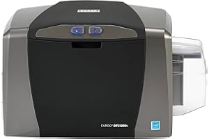 THE NEKID COW Fargo DTC1250e Single Sided ID Card Printer + Ethernet Connectivity (50020)