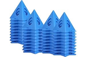 GISUREM 40pcs Painters PyramidStands, Paint Triangle Stands，Paint Stands for Painting，Mini Cone Paint Stands for Cabinet and Door Risers Support, Painter's Painting Stands Pyramids (Blue, 40)