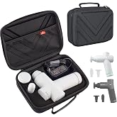 Travel Carrying Case Compatible with Hyperice Hypervolt Go 2/Hypervolt Go | Massage Gun Device Case,Hard Shell Storage Organizer Bag,Case Only,Custom Molded Compartments,Waterproof Shock Resistant
