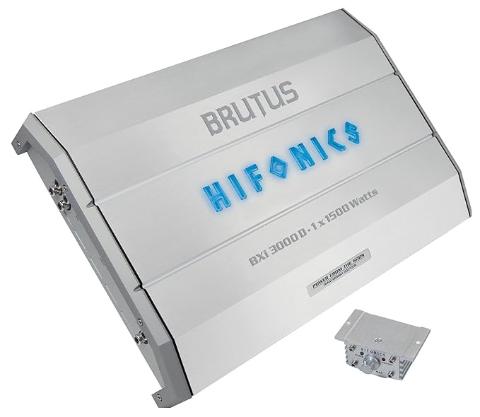 Hifonics BXi3000D - AV-Receiver (verkabelt, 10 - 30000 Hz, 260 x 60 x 380 mm, 12 V DC / 70A)