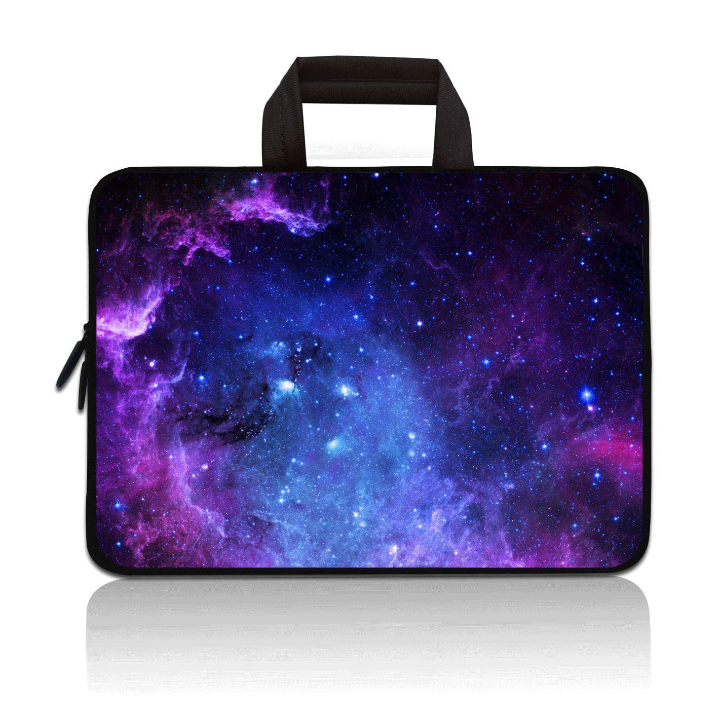 Photo 1 of 11" 11.6" 12" 12.1" 12.5" inch Laptop Carrying Bag Chromebook Case Notebook Ultrabook Bag Tablet Cover Neoprene Sleeve Fit Apple MacBook Air Samsung Google Acer HP DELL Lenovo Asus(Purple Galaxy)