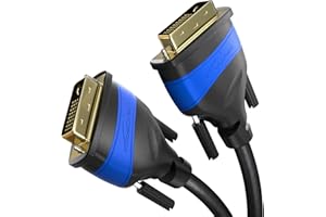Dual Link DVI Cable – with ferrite core for Interference-Free Signal Transmission – 20ft / 6m (Digital DVI-D/24+1 Monitor Cab