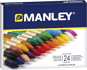 Manley 124 - Ceras, 24 unidades: Amazon.es: Oficina y papelería