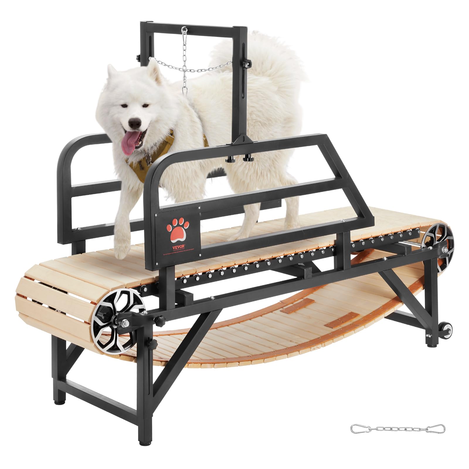 Photo 1 of VEVOR Dog Treadmill for Large/Medium Dogs with Brake, Slatmill for Dogs w/ 3 Adjustable Ramps, Doggy Treadmill Dog Pacer, Slat Mill for Dogs to Unleash Joy, Keep Active & Fit, Up to 330 lbs Weight