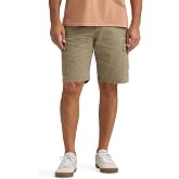 Wrangler Authentics Men's Classic Relaxed Fit Cargo Short | 10-Inch inseam, 6 Pockets with cargo flaps, Natural waist fit, Heavy-duty zipper, Cotton twill or ripstop