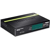 TRENDnet 8-Port GREENnet Gigabit PoE+ Switch, TPE-TG82G, Supports PoE and PoE+ Devices, 61W PoE Budget, 16Gbps Switching Capacity, Data & Power via Ethernet to PoE Access Points & IP Cameras