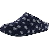 FitFlop Womens Chrissie Dots Wool Slipper Shoes, Midnight Navy, US 5