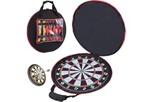 Yumt Storage Bag for Dart Boards Set, Dartboard Cover Waterproof Protective Dart Board Carrying Case for Dartboard, Dart Tips, Dart Shafts, and Other Accessories, Case Only