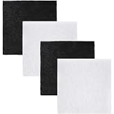 Verplexter 12202 Pond Filter Pad Carbon &amp; Coarse pad Replacement 12"x12" | For Pondmaster 1000/2000 Series Filters Filtration Pads 4 Pack