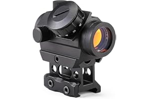PINTY Red Dot Sight Reflex Optics with Multiple Reticles, Compact Tactical Rifle Scope for Picatinny Rail, Pistol, Airsoft