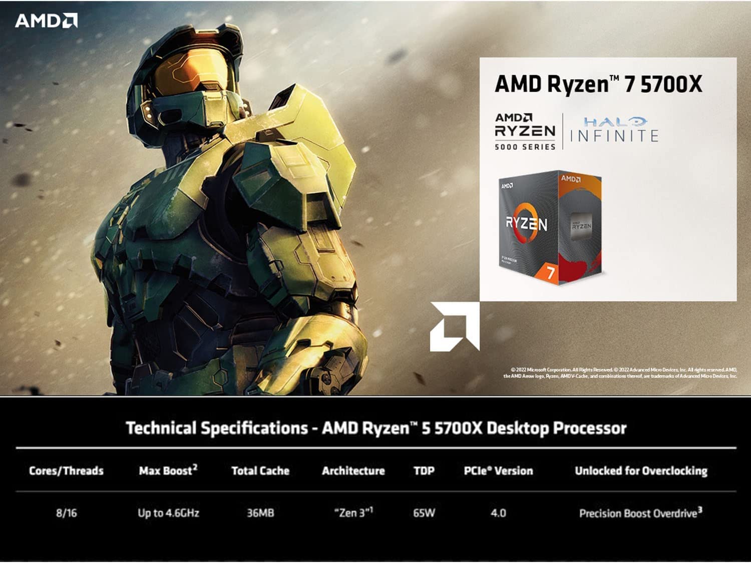 INLAND AMD Ryzen 7 5700X 8-Core 16-Thread Unlocked Desktop Processor with ASUS ROG Strix B550-A AMD AM4 Zen 3 Ryzen 5000 ATX Gaming Motherboard