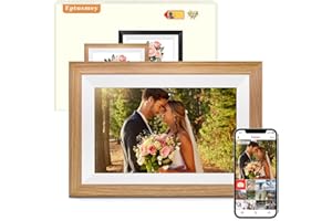 Eptusmey Digital Picture Frame Built-in 32GB 10.1" WiFi Digital Photo Frame with IPS Touchscreen, Send Photo/Video via Frameo App/USB/Micro SD, Wedding Anniversary Birthday Gift for Women Men