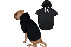 PICKUPIK Blank Dog Sweatshirt Pet Hoodie for Medium Dogs Doggie Clothes