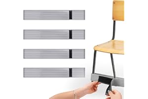 TOCCOOL 4PCS Silicone Chair Bands for Kids with ADHD - Fidgety Feet Bands for Classroom Chairs, Sensory Elastic Straps for Fo