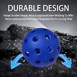 Fizzazzle Outdoor Pickleball Balls 40 Holes -6 Pack