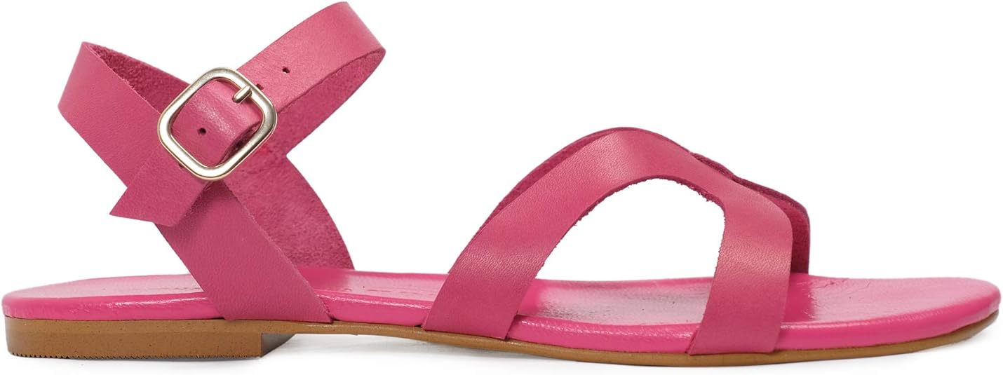 sandales rose fushia