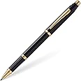 Cross Century II, Black, Selectip Rolling Ball Pen with 23 Karat Gold Plated Appointments (2504)