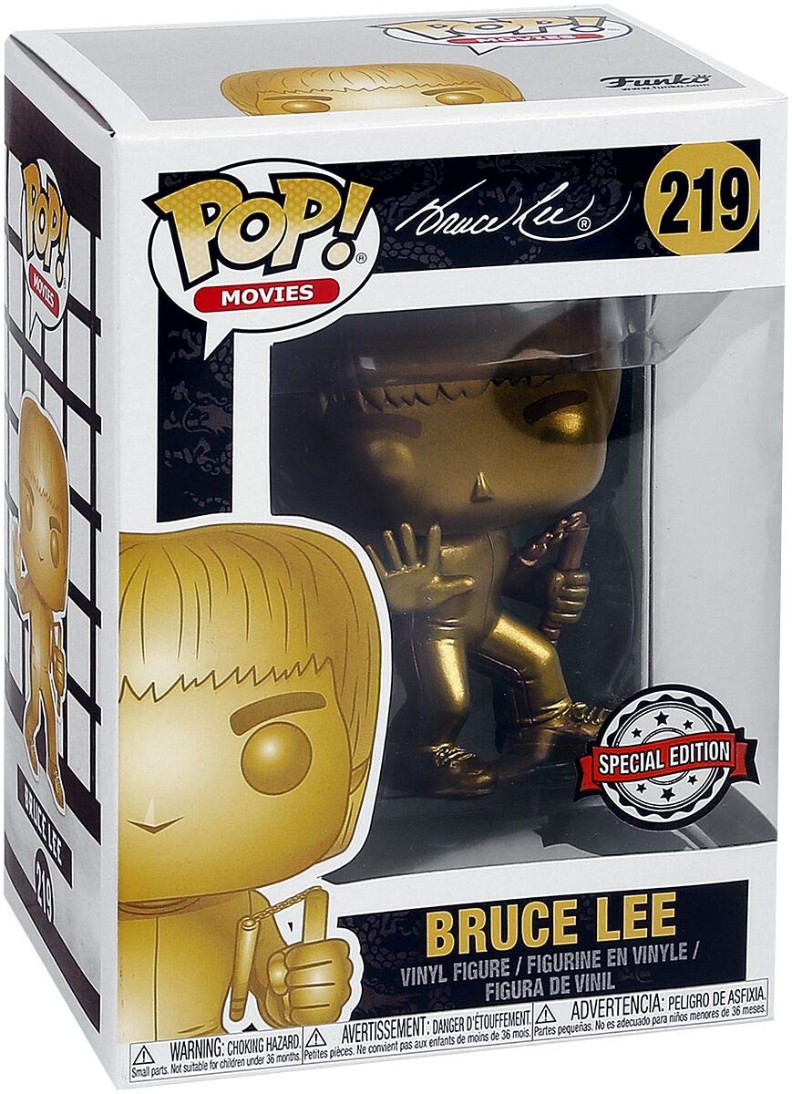 Bruce Lee Gold Vinyl Figure 219 Funko Pop! Standard - Amazon Exclusive