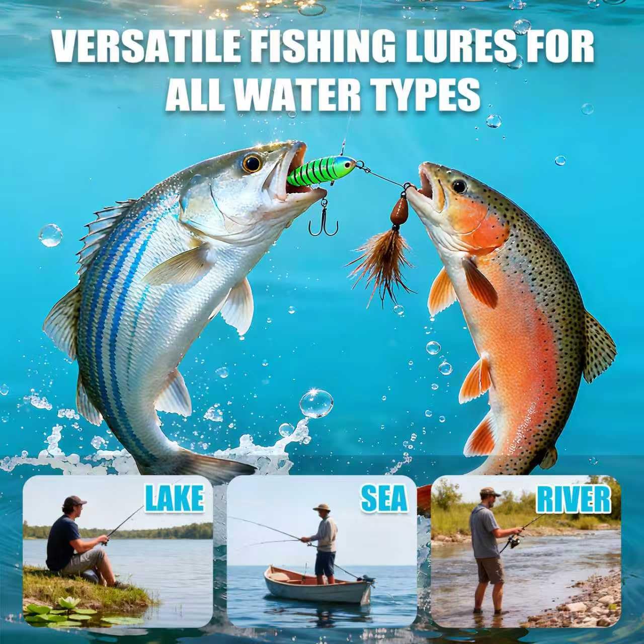 Fishing Advent Calendar 2025 for Adults Teen Boys Fisher, 24 Days Christmas Countdown Fishing Lures Tackle Set - Xmas Surprise Fish Bait Gifts