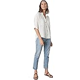 Velvet by Graham & Spencer Womens Maria Woven Linen Camp ShirtButton Down Shirt