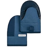 KitchenAid Beacon Two-Tone Non-Slip Mini Oven Mitt Set, Navy/Ink, 5.5"x8", 2 Piece