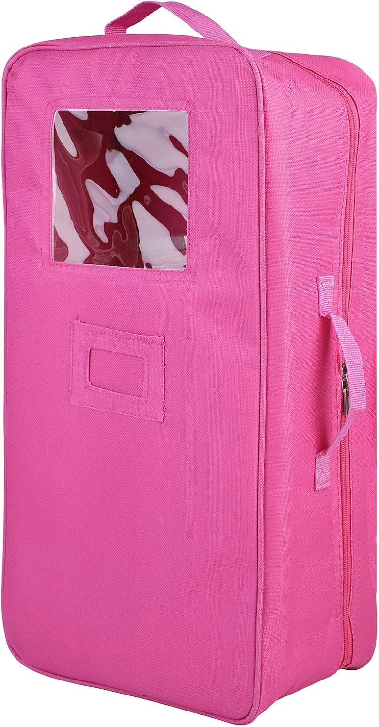Zoylink Doll Travel Case Doll Storage Bag Portable Doll Suitcase for 18