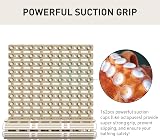 XIYUNTE Shower Mat Non Slip 68x40 cm Anti Mould Cut to Size Brown view 4