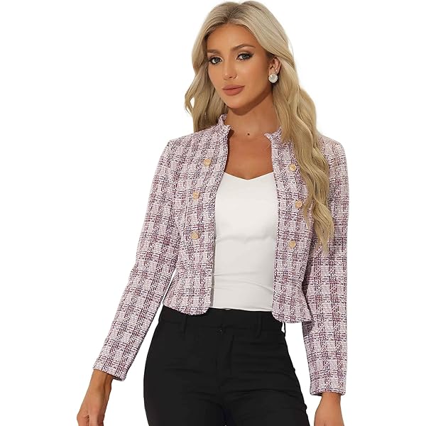 お取り置きAMERI LADY LIKE PRINT TWEEDS JACKET Ameri（アメリ