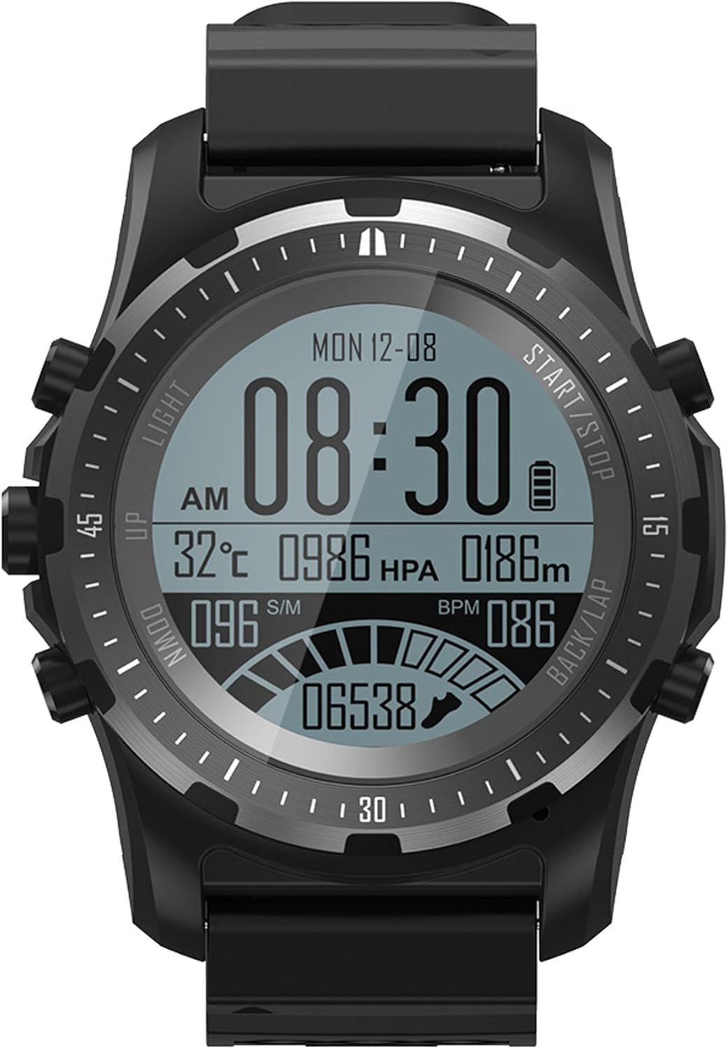 GPS Sports Smart Watch Fitness Tracker Heart Rate Monitor Altimeter