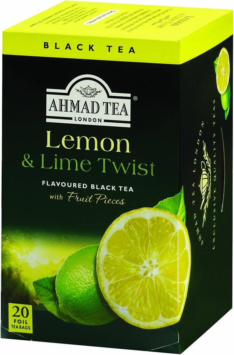 AHMAD TEA lemon and lime twist Tea, 20 Count Amazon.ca Grocery