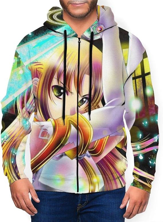Amazon Co Jp メンズ パーカー Sword ソードアート Art Online オンライン トレーナー メンズ ジッパー パーカー トップス 男の子 スウェット 卫衣 プルオーバー Hoodie 春秋冬 長袖 Sweatshirt 服 ファッション小物