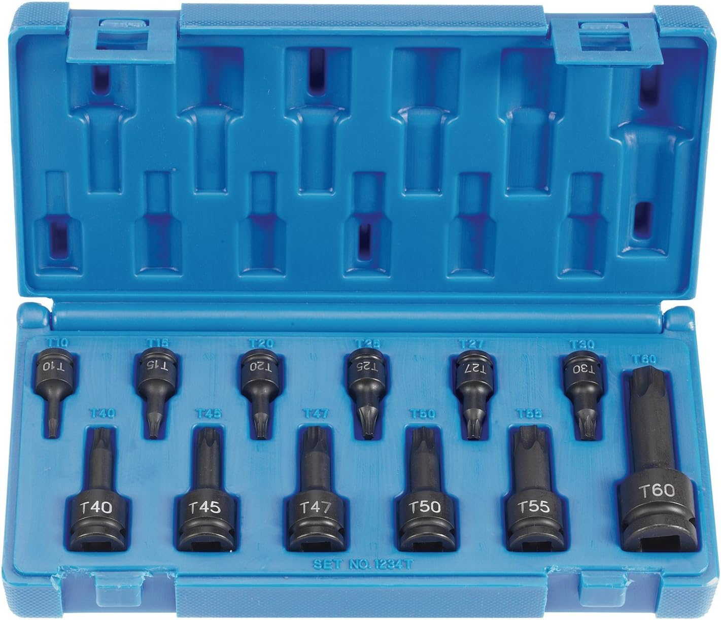 Grey PneumaticCorp 1234T Drive Internal Star Set - 12 Piece