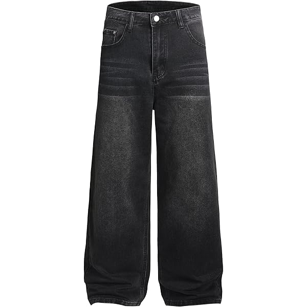 Men's Straight Leg Baggy Hip Hop Jeans Fashion Oversized