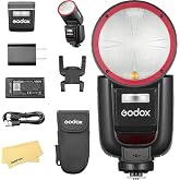 Godox V1 Pro C V1Pro-C Camera Flash for Canon Camera Flash Speedlite | 76Ws 2.4G TTL 1/8000 HSS,500 Full Power Flashes,1.3s Recycle Time,LED Modeling Lamp(USA Version)