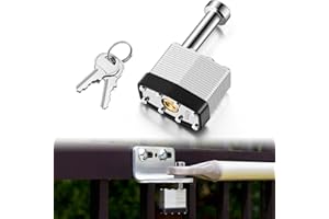 Feekoon Gate Operator Security Pin Lock, Compatible with Mighty Mule FM133, Compatible with GTO FM345, Replace Front Mount Security Pin for Automatic Swing Gate Openers, Theft Prevention, with 2 Keys