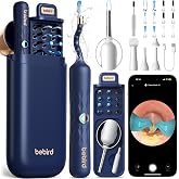 Bebird D39R Ear Wax Removal: Ear Camera with Storage Case&amp;Painless Tweezers | FSA/HSA Flexible IP67 HD Camera Fits Curved Ear Canals,12 Earwax Removal Tips, Anti-Insert Guard&amp; 3-Piece ENT Home Check Kits