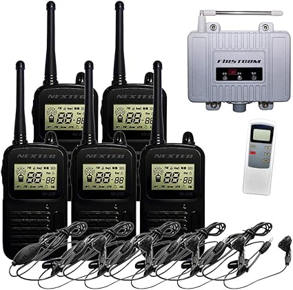Amazon F R C エフ アール シー 特定小電力トランシーバー Nx r 5台と専用中継器 Fc R2 イヤホンマイク Nx em のセット F R C 特定小電力トランシーバー