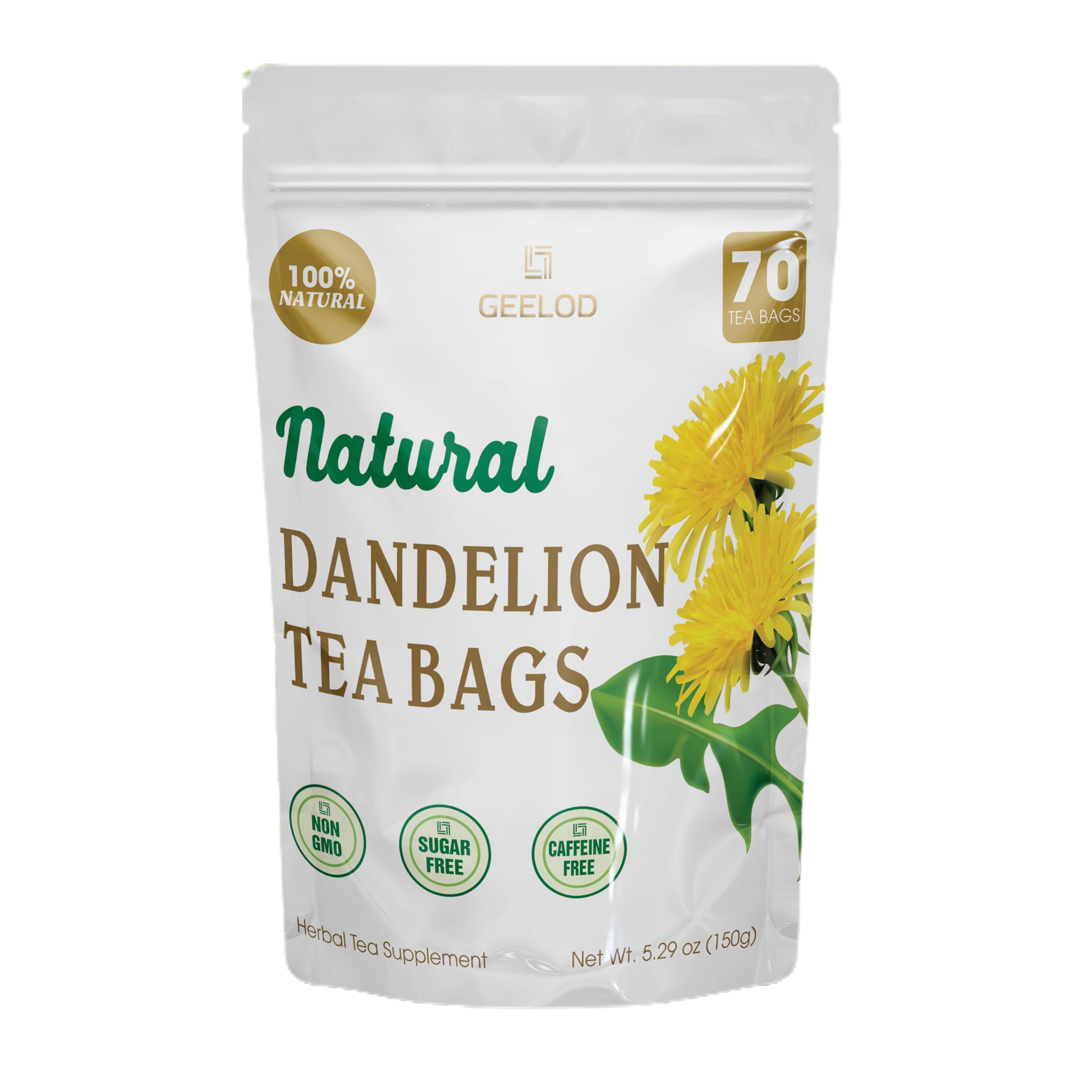 70 Premium Organic Dandelion Root Tea