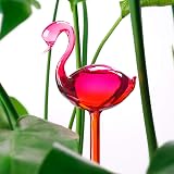 NiHome Flamingo Self-Watering Bulb 2-Pack 10.2in Glass Waterer Garden view 6